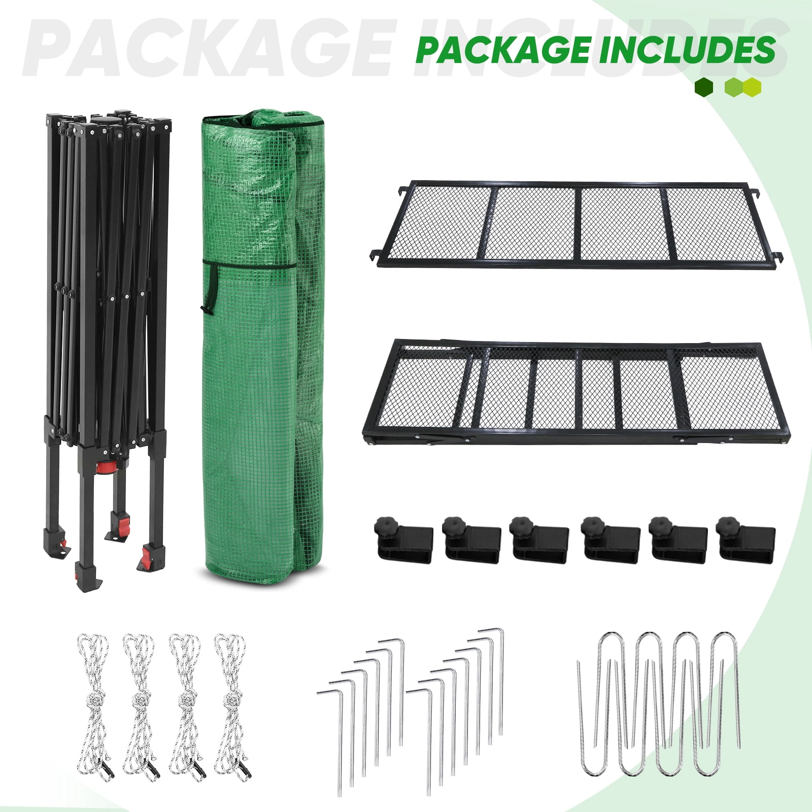 EAGLE PEAK 7 Ft. W x 7 Ft. D Pop up Greenhouse Portable Walk-in Outdoor Gardening Green House