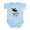 Sky Blue, variant on CafePress - Vermont Moose Body Suit - Baby Light Bodysuit, Size Newborn - 24 Months