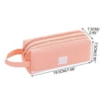 thumbnail image 2 of Double Layer Large Capacity Pencil Case Portable Cloth Pencil Bag With Handle Stationery Organizer With Double Zipper, 2 of 8