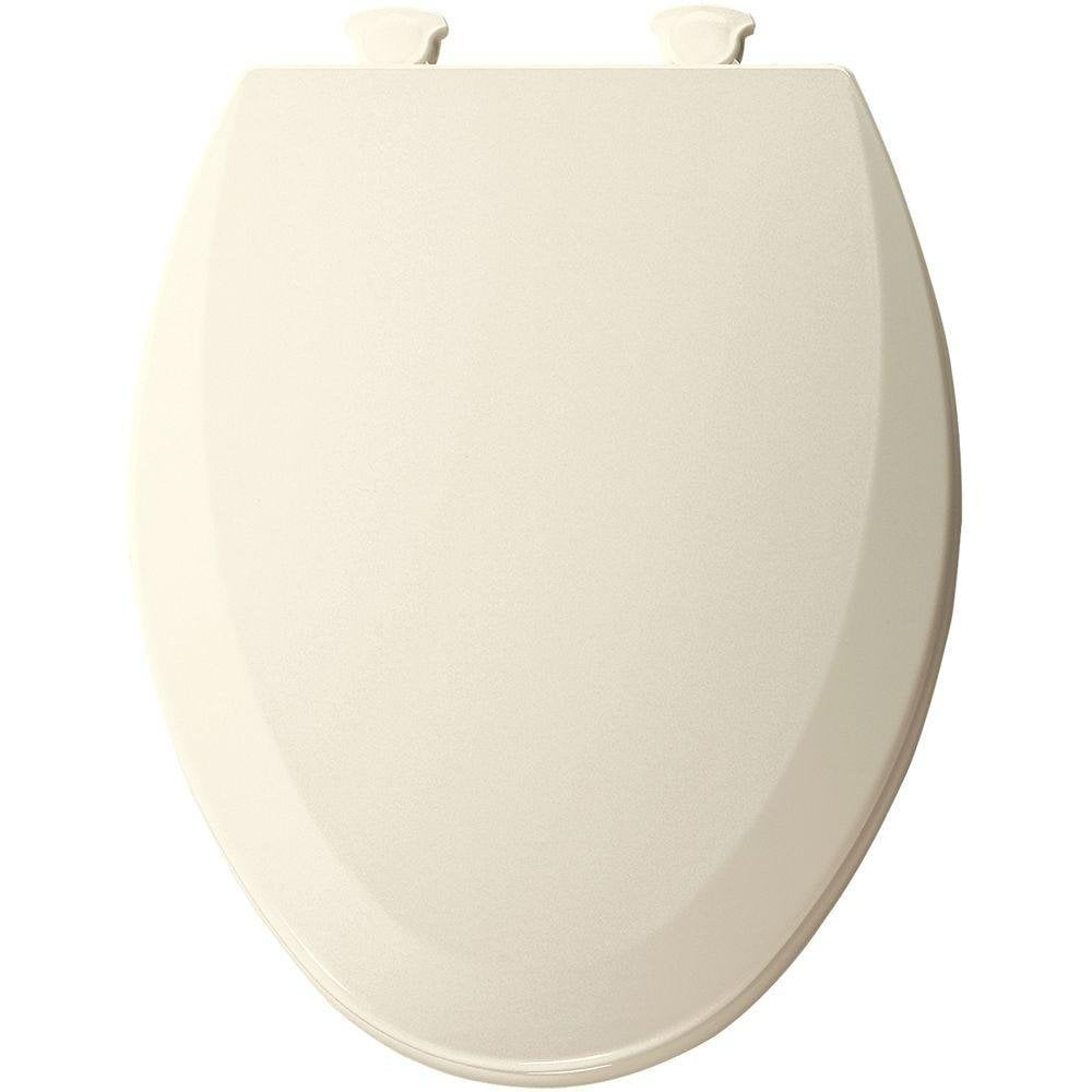 Bemis 1500EC346 Molded Wood Elongated Toilet Seat With Easy Clean and Change Hinge Biscuit/Linen for sale online 