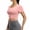 Pink, variant on Yoga Tops for Women with Built in Bras Crewneck Short Sleeve Wrap Backless Crop Top Slim Fitted Athletic Gym Workout Tops