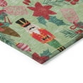 thumbnail image 3 of Addison Rugs Chantille Indoor/Outdoor Transitional Holiday Nutcracker Aloe Machine Washable Rectangle Rug, 10' x 14', 3 of 7
