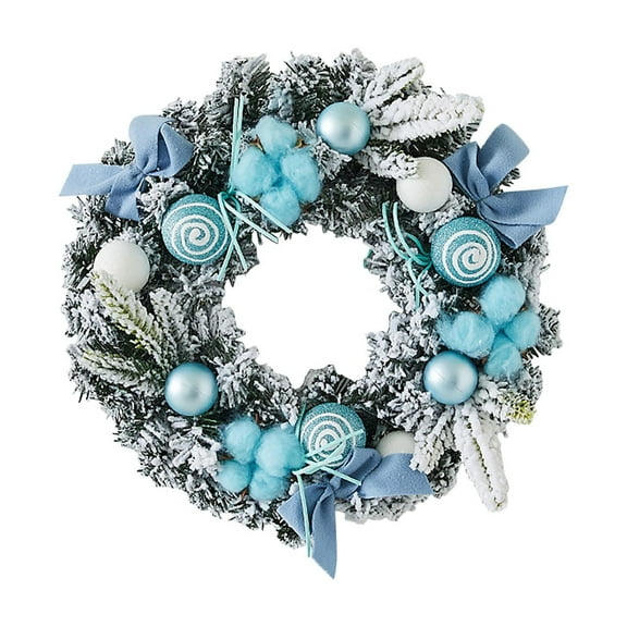 KUNPENG Christmas Wreath for Decorating 11.8" Xmas Wreath for Front Door Outdoor Indoor Holiday Home Styling