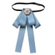 thumbnail image 5 of Corbata de lazo preanudada para mujer, elegante para eventos formales, versátil y sin arrugas. Azul claro, 5 of 9