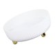 thumbnail image 3 of Bandeja giratoria de 360 grados para almacenamiento, gran capacidad, elegante, organizador para especias de cocina, frutas, cosméticos, color blanco., 3 of 14