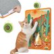 thumbnail image 1 of Alfombrilla rascadora para gatos con hierba gatera adhesiva de regalo | Rascador de sisal todo en uno de 60 x 40 cm para pared/suelo, evita que los gatos arañen el sofá o la alfombra, ant, 1 of 7