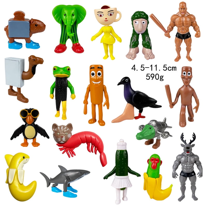 Italian Brainrot Tung Sahur Figure Toy Tralalero Tralala Figures