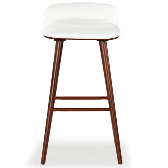 Safavieh Tazmyn  Wood  Counterstool in White / Walnut