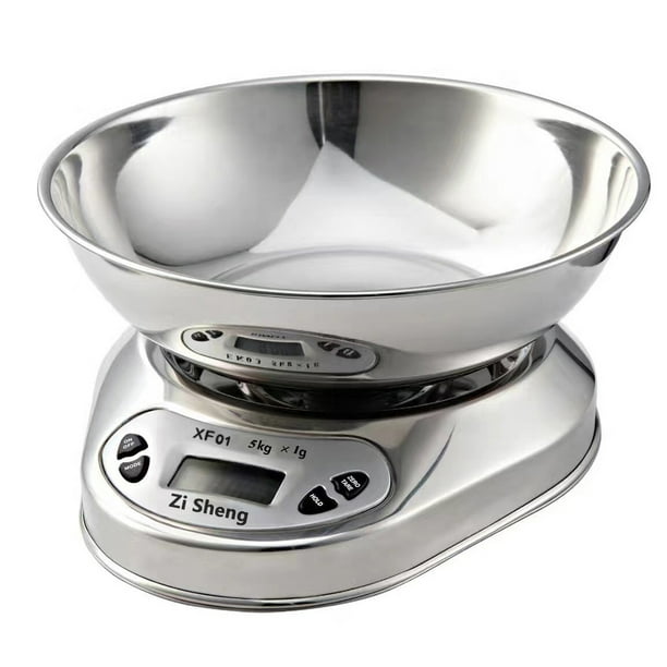 Digital food scale with cheap bowl