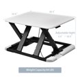thumbnail image 2 of Gymax Adjustable Height Sit/Stand Desk Computer Lift Riser Laptop Work Station White, 2 of 10
