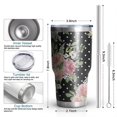 thumbnail image 6 of 30oz Pioneer Flower Tumblers Stainless Steel Tumbler with Lid and Straw,Vacuum Insulated Double Wall Travel Tumbler Cups Mug with Cleaning Brush for Coffee,Tea, 6 of 7