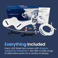 thumbnail image 3 of LUXE Bidet NEO 320 - Hot and Cold Water, Self-Cleaning, Dual Nozzle, Non-Electric Bidet Attachment for Toilet Seat, Adjustable Water Pressure, Rear and Feminine Wash, Lever Control (Blue), 3 of 10