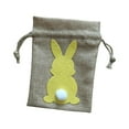 thumbnail image 3 of Bolsas de Yute con Cierre para Decoración de Pascua, Diseño Moderno, 14 X 10 Cm, 3 of 9