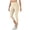 CAD110-Beige, variant on Capri Leggings Anti Cellulite Compression 3D Leggings Women Butt Lifting Tummy Control Long Cropped With Resistance Bands Black S