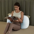thumbnail image 4 of Eurhowing Large Body Pillow, Breathable Full Body Pillow for Side Sleeper, Soft Long Bed Pillow for Adults, 34"×36", Blue, 4 of 6