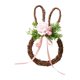 thumbnail image 1 of Corona de Pascua, corona de primavera para puerta de entrada, adorno colgante de temporada artificial Rosa, 1 of 9