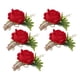thumbnail image 4 of Conjunto de Boutonniere de Ramillete de Boda de Rosas, Estilo Coraano, Material Plástico, Celebacia del Novio de la Novia, 5 Pines, Fiesta de Remeso a Casa, de graduación, 4 of 7