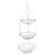 thumbnail image 4 of Cesta colgante de frutas de 3 niveles, cesta colgante de cocina de 3 niveles, cesta colgante de almacenamiento de 3 niveles, cesta colgante de 3 nivel, 4 of 12