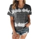 thumbnail image 1 of Tops Para Mujer Elegante Casual Tallas Grandes Blusas Camisas Estampado de Moda Camiseta de Manga Corta Cuello Redondo Odeerbi  ODB154847, 1 of 5