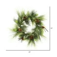 thumbnail image 2 of Vickerman 24" Boulder Pine Artificial Christmas Wreath, Unlit, 2 of 2