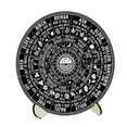 thumbnail image 2 of Tabla de radiestesia de madera, calendario de madera, suministros para rondas wiccanas, grabado de madera estilo B, 2 of 9