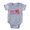 Heather Grey, variant on CafePress - Mei Mei - Cute Infant Baby Football Bodysuit