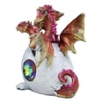 thumbnail image 4 of Solar Raeon Crystal Hydra 3 Headed Dragon Hatchling In Egg Shell Statue Decor, 4 of 6