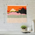 thumbnail image 3 of BRKURLEG Macrame Wall Hanging Boho Woven Tapestry, Handmade Sunrise Tapestry for Bedroom Living Room Aesthetic Room Decor, 3 of 7