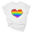 thumbnail image 2 of CFLVAEK Women's Pride T Shirts LGBT Rainbow Graphic Tees Gay and Lesbian Ally Shirt Cotton Short Sleeve Summer Casual Tops XXL, 2 of 4