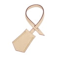 thumbnail image 1 of Colgante de bolso, etiqueta de mochila portátil con correa, decoración simple de maleta , beige, 1 of 8