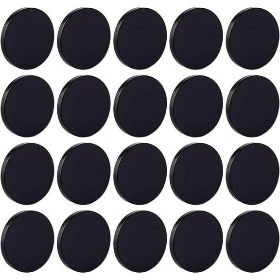 80pcs Acrylic Flat Round Action Figure Display Bases Black 25x3mm