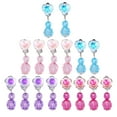 thumbnail image 4 of 8 Pairs Children Ear Clips Earrings Acrylic Earrings Beautiful Ear Decoration, 4 of 9