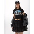thumbnail image 4 of Printed Cotton Crop T-Shirt, 4 of 6