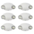 thumbnail image 1 of Ciata Lighting Luz de pared de emergencia de cabeza redonda con batería de respaldo 120-277 V Iluminación de emergencia ajustable de dos cabezales comercial para el hogar en acabado blanco - Paquete d, 1 of 5