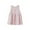 Pink, variant on Loopsun Girls Summer Dress, Girls Children Cotton and Linen Plaid Linen Round Neck Sleeveless Back Lace Up Dress Navy 4-5 Years