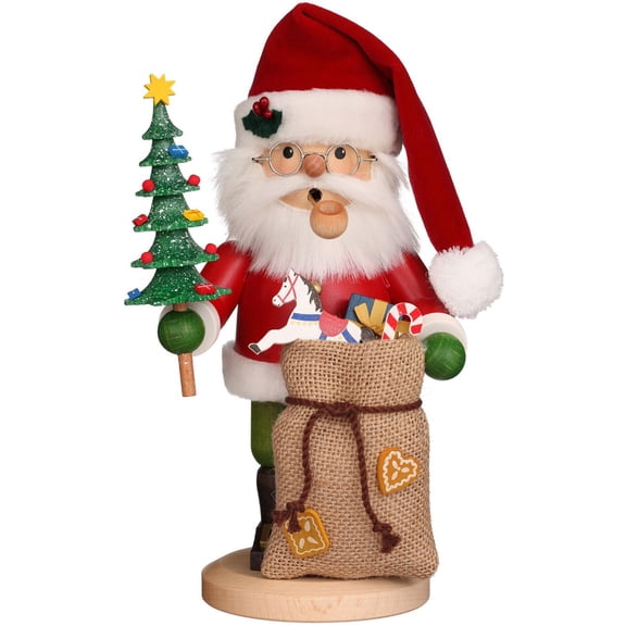 Alexander Taron 10" Christian Ulbricht Santa Claus Incense Burner with Christmas Tree
