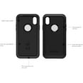 thumbnail image 4 of OtterBox Defender Series Protective Case (No Holster) Screenless Edition for iPhone Xs & iPhone X - Non-Retail Packaging - Black, 4 of 7