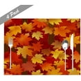 thumbnail image 5 of Scattered Maple Leaves in Autumn Kitchen Placemats 18"X12" Thanksgiving Vintage Table Mats Set of 4 Easy to Care for Dining Kitchen Restaurant Table, 5 of 6