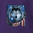 thumbnail image 6 of Wild Bobby American Flag Patriotic Wolf Dreaming Men Tee, 6 of 6