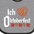 thumbnail image 4 of Inktastic Ich Liebe I Love Oktoberfest Pretzel Heart Boys or Girls Baby Bib, 4 of 4