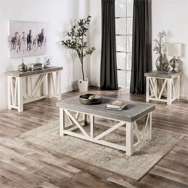Ivory coffee table sale set