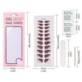 thumbnail image 3 of Nails Polish Strips,Nails Wraps,Full Wrap Nails Stickers,Gel Nails Strips Adhesive Nails Art Decal with Nails File, 3 of 4