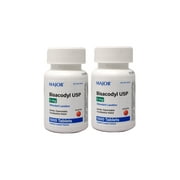 Major Laxative Bisacodyl 5mg Enteric Coated Compare To Dulcolax 1000 Each - 2 Pack