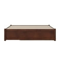 thumbnail image 4 of Barcelona Full Solid Wood Panel Platform Bed with Twin Trundle in Walnut, 4 of 5