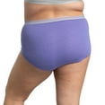 thumbnail image 5 of Fit for Me by Fruit of the Loom Women's Plus Size Cotton Brief Underwear, 10-Pack, 5 of 12