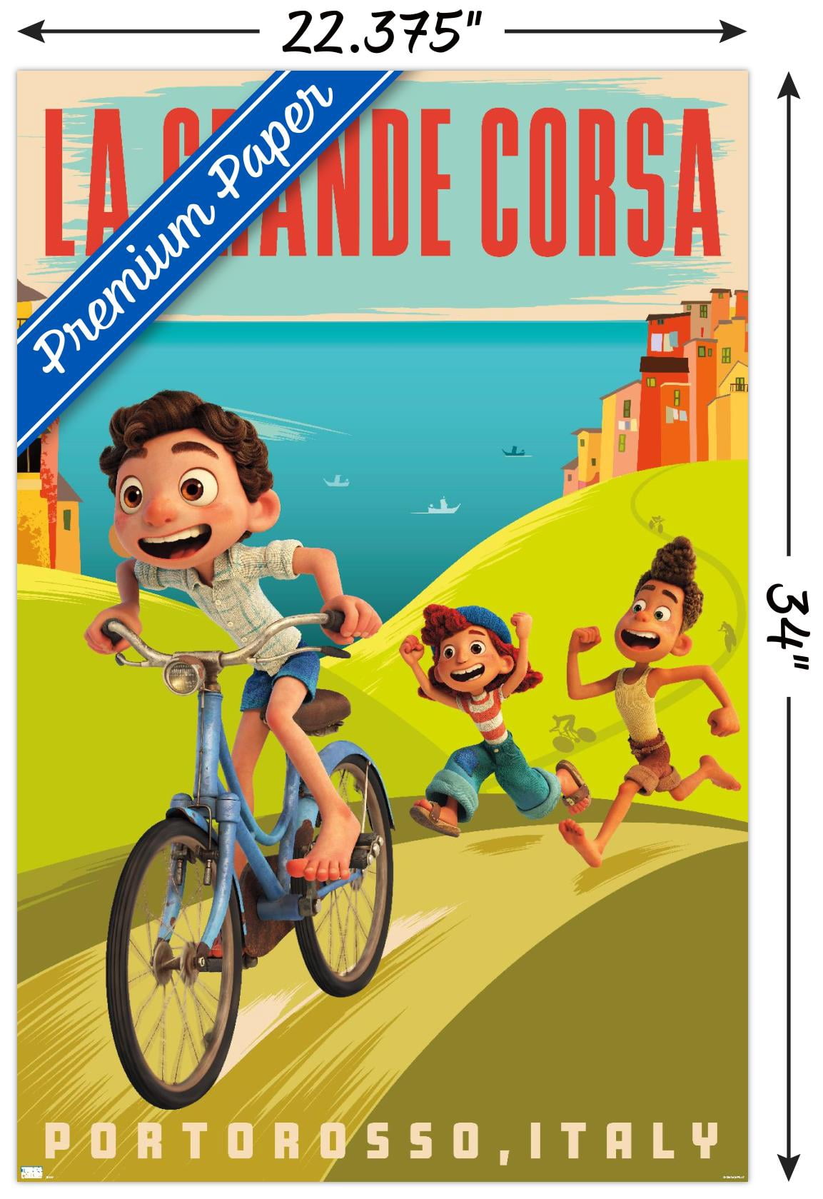 Disney Pixar Luca - La Grande Corsa Wall Poster, 22.375" x 34"