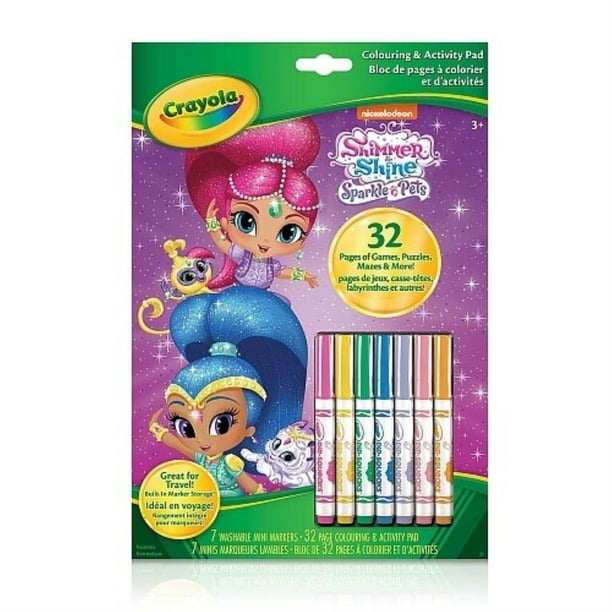 Crayola Coloring & Activity Book Shimmer and Shine Sparkle Pets