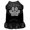 Black, variant on Pet Dog Cat Dress Screen Printed, "Chevron Paw"