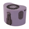 thumbnail image 2 of Ventilador de cintura Ventilador de refrigeración portátil Carcasa de silicona con cordón Clip recargable Cinturón Ventilador colgante para cuello Gris, 2 of 9