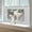 White, variant on Cat Door for Window, Adjustable Width of 22.83"–34.65" Window Cat Door, Weatherproof Aluminum Pet Door with Locking for Most Windows
